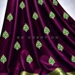 GS Creation Banarasi Satin Silk Saree With Blouse