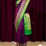 Banarasi Satin Silk Saree Small buti embroidery saree