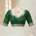 GS Creation Banarasi Satin Silk Saree With Blouse