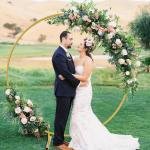 Balloon Stand Assembly Balloon Arch Stand for Wedding, Birthday Party, Baby Shower Decoration (Gold)