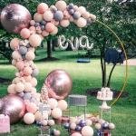 Balloon Stand Assembly Balloon Arch Stand for Wedding, Birthday Party, Baby Shower Decoration (Gold)