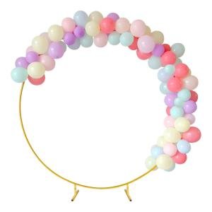 Balloon Stand Assembly Balloon Arch Stand for Wedding, Birthday Party, Baby Shower Decoration (Gold)