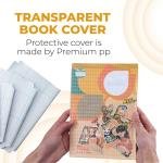 Transparent Paper Sticker Book Cover Film Clear Matte for Craft 30Pcs Book Cover