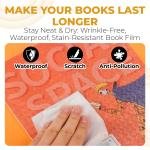 Transparent Paper Sticker Book Cover Film Clear Matte for Craft 30Pcs Book Cover