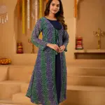 Mint Green Bandhni Shrug set
