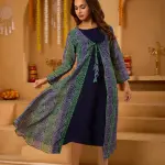 Mint Green Bandhni Shrug set