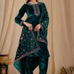 Jesica Embroidered Kurta, Salwar & Dupatta Set
