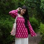 Berry Breeze Ikat Straight Kurta