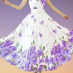 Women Maxi Pink, Beige Dress