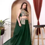 D 73 ✨ Elegant Black Embroidered Lehenga Choli Set ✨