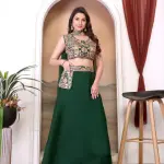 D 73 ✨ Elegant Black Embroidered Lehenga Choli Set ✨