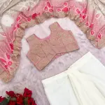 D 98 Elegant Embroidered Saree Set – Timeless Festive Glamour