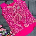 D 87 ✨ Elegant Fusion Glam in Hot Pink ✨