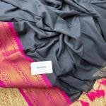 Beautiful Golden Zari Border Soft Mul Cotton Saree
