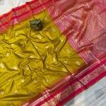 Handcrafted Mahabalipuram Silk Saree (with Blouse Piece)
