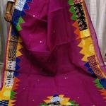 Ajrakh Mix & Match Patch Applique Design  Kota Saree