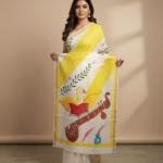 Kerala Hand Painted Saree with Blouse