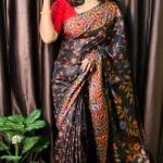 SUPER SOFT WOVEN SILK SAREE WITH BLOUSE