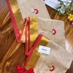 Beautiful Golden Zari Border Soft Mul Cotton Saree