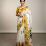 Kerala Hand Painted Saree with Blouse