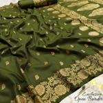 ༺꧁DUEL TONE PREMIUM KATAN WITH OPEN BORDER꧂༻ ALL BODY BUTTA