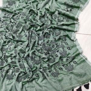 Exclusive Premium Embroidery Work Mul Cotton Saree