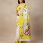 Kerala Hand Painted Saree with Blouse