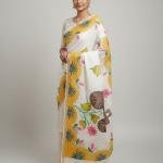 Kerala Hand Painted Saree with Blouse