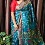 SUPER SOFT WOVEN SILK SAREE WITH BLOUSE