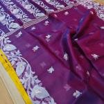 Handwoven Pure Muslin Saree
