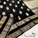 PREMIUM KHADDI SILK BUTTERY SOFT SILK SAREES WITH MINA WORK