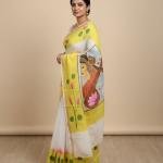 Kerala Hand Painted Saree with Blouse