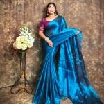 EXCLUSIVE WINTER SPECIAL PLAIN TISSUE SAREE WITH BLOUSE