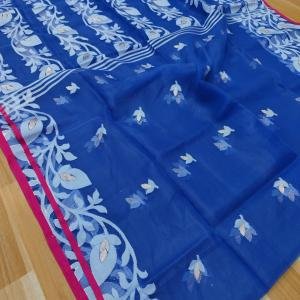 Handwoven Pure Muslin Saree