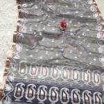 Elegant Grey Handcrafted Muslin Silk Jamdani Saree with Intricate Zari Butti Design