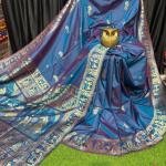 Heirloom Grace – Handcrafted Maroon Bishnupuri Silk Saree