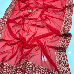 SOFT QUALITY PARTY WEAR PURE VICHITRA SILK WITH BP