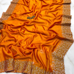 SOFT QUALITY PARTY WEAR PURE VICHITRA SILK WITH BP