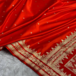 ༺꧁ PREMIUM SILKY MASHROO BENARASHI KATAN ꧂༻ BENARASHI KATAN SPECIAL RED COLOUR