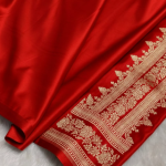 ༺꧁ PREMIUM SILKY MASHROO BENARASHI KATAN ꧂༻ BENARASHI KATAN SPECIAL RED COLOUR
