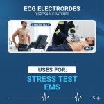 HEE ECG Electrodes, Disposable, 3M Adhesive Patches, Pack of 20 Pcs ith Foam Backing