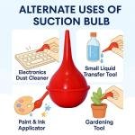 Baby Nasal & Ear Suction Bulb in 100 ml Capacity with  Soft Silicon Material Rubber Aspirators for Newborn Nose Cleaning