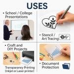 HEE OHP Sheets 175 Micron Thickness A4 Size Pack of 50 Transparency Film for Crystal Clear Presentations