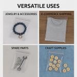 HEE Seal-O-King Poly Bags 5" x 7" (200 Pack) | One Side Adhesive, Transparent Plastic Storage Bags