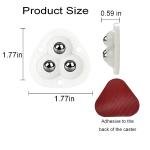 4pcs Caster Wheel Self Adhesive Caster Wheel 360° Swivel Wheels for Furniture