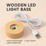 Toy Imagine 3D Crystal Ball Night Lamp, Moon & Galaxy Theme Bedroom Décor Light