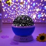 Toy Imagine Plastic Star Master Galaxy Night Projector Lamp 360° Rotating Led Starry Light with Moon