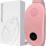 Menstrual Heating Pad for Period Cramps Relief – Adjustable Waist Belt, Fast Heating with Vibration Massage