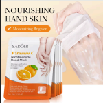 Exfoliating Vitamin-C Hand Peeling Mask for Dry, Cracked Heels & Calluses With Glycolic, Lactic & Salicylic Acid
