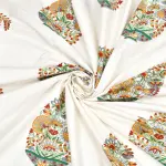 Floral Valley Kairi Print Curtains – Hand Block Bunai Pattern in Cotton